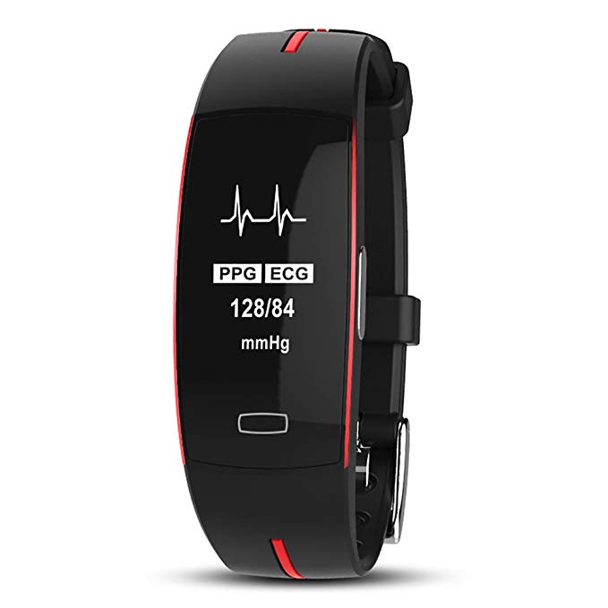 JIAYOUNX Fitness Tracker Smart Bracelet Watch,Heart Blood Pressure Monitoring Ecg+Ppg Double Monitoring Electrocardiogram Display Smart Movement Bracelet