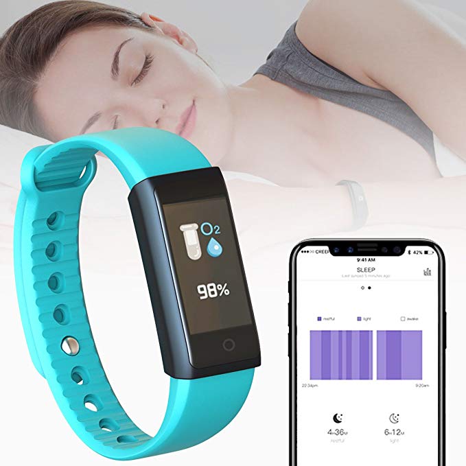 inDigi FTBracelet-X6s-GN-SO07 X6s Fitness Tracking Smartwatch Band with Heart Rate Monitor, Blood Pressure, SPO2 Levels, Pedometer & Calories burned