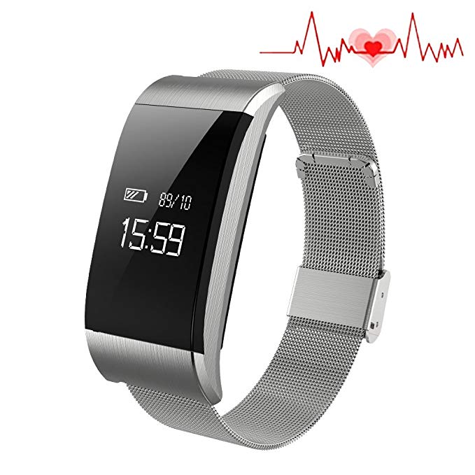 H NEST Fitness health Tracker Touch Screen, smart Watch Heart Rate Monitor, Step Counter, Blood Pressure Sleep Monitor, IP67 Waterproof Activity Tracker sport Bracelet for iOS/Android