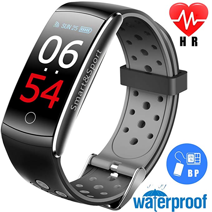 Ereon Sport Fitness Tracker HR - IP68 Waterproof Smart Watch Heart Rate Monitor Oxygen Monitor Blood Pressure Sleep Monitor Outdoor Swim Run Pedometer Smart Wristband Men Women Summer Gift