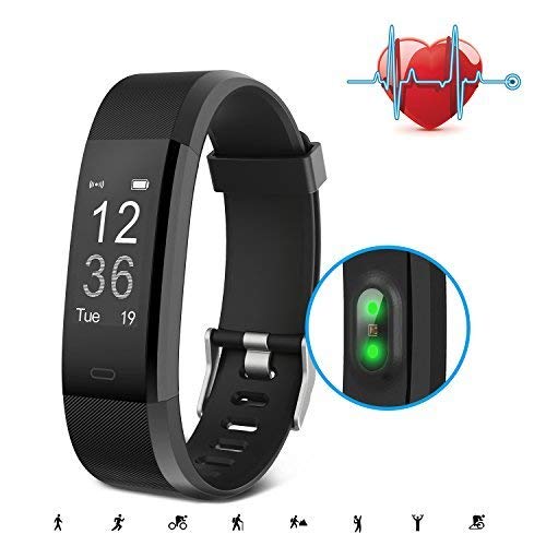 SAVFY Fitness Tracker and Heart Rate Monitor Watch, Activity Tracker with Heart Rate Monitor, Smart Bracelet with Step Tracker Sleep Monitor Calorie Counter Pedometer Watch for Android and Ios