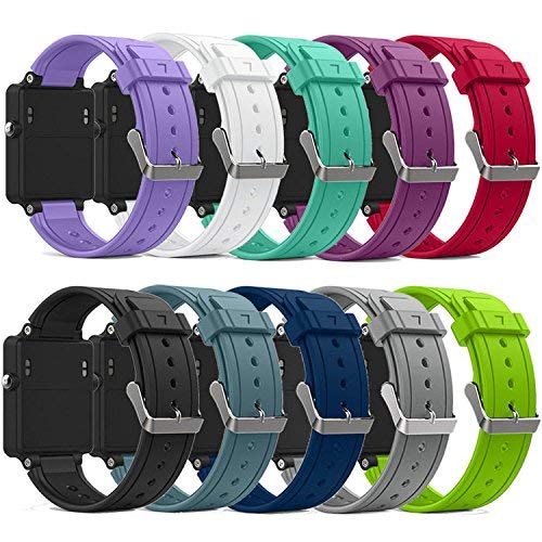 QGHXO Band For Garmin Vivoactive, Soft Silicone Replacement Watch Band for Garmin Vivoactive/Vivoactive Acetate (No Tracker, Replacement Bands Only)