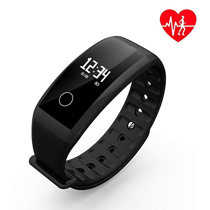 Fitness Tracker/Smart Bracelet, HALKG LEI Smart Watch Waterproof Pedometer Activity Tracker with Sleep Monitor, Heart Rate Monitor, Blood Pressure/Oxygen Monitor Bluetooth 4.0 for IOS & Android Phones