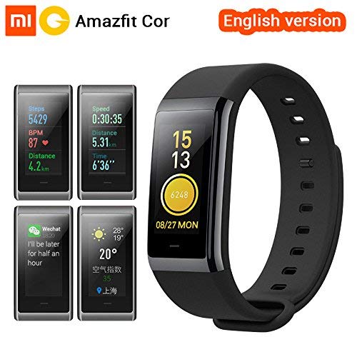 Amazfit Cor Band 1.23 inch Color IPS Screen Smart Wristband Heart Rate Monitor Waterproof 50m [English Version]