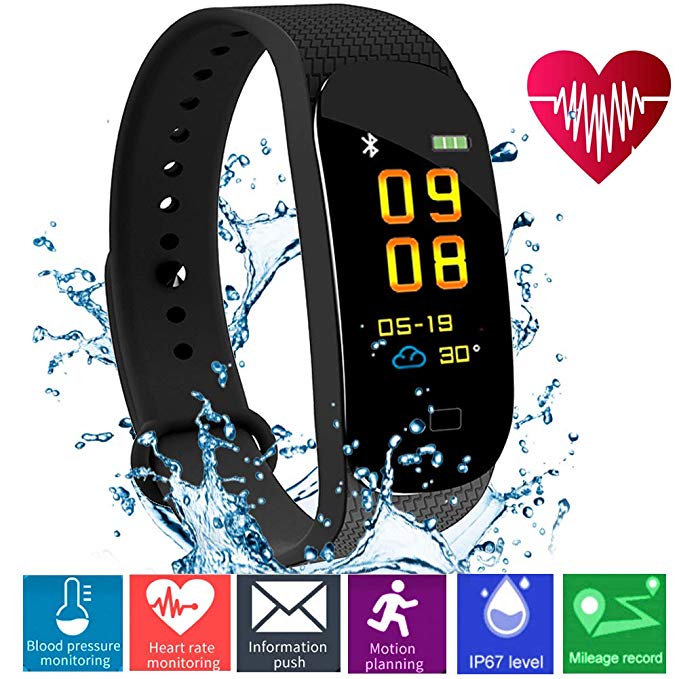 Fitness Tracker - Color Screen Activity Tracker with Heart Rate Monitor Sleep Monitor,Smart Watch Pedometer for Android ＆ iOS