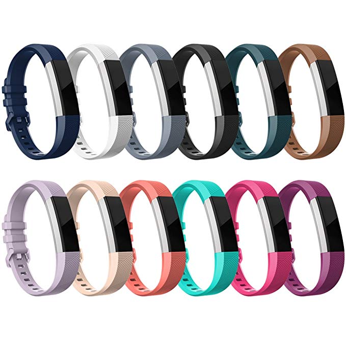 RedTaro for Fitbit Alta HR and Fitbit Alta Bands-Pack of 12 Colors, Adjustable Replacement Accessory Bands/Straps/Bracelets for Fitbit Alta HR/Fitbit Alta for Women/Men(no Fitbit Fitness Trackers)