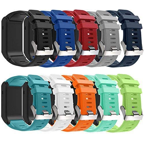 QGHXO Band For Garmin Vivoactive HR, Soft Silicone Replacement Watch Band ONLY for Garmin Vivoactive HR (No Tracker, Replacement Bands Only)