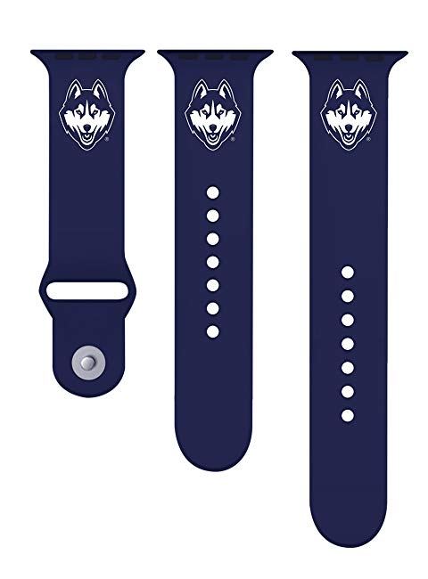 University of Connecticut Huskies UCONN Silicone Sport Band fits on 42mm Apple Watch