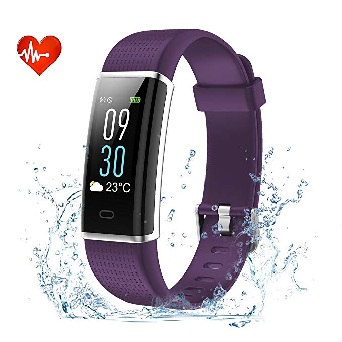 Fitness Tracker, EFOSHM Color Screen Activity Tracker with Heart Rate, Multi Sports Smart Wristband with Sleep Monitor, Waterproof Smart Watch with Step/Calorie / Distance Counter for iOS/Android