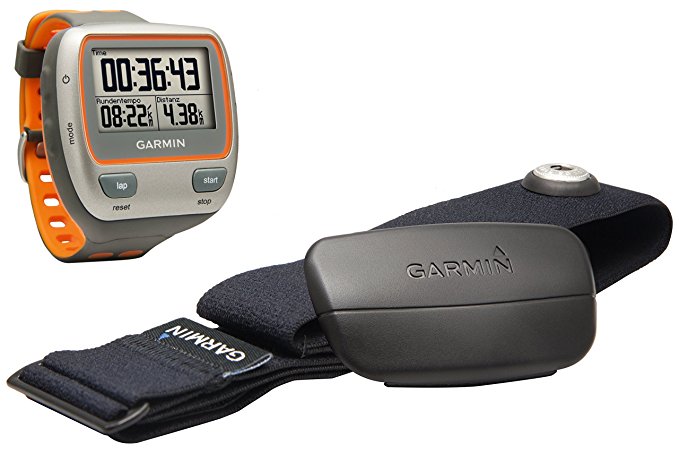 Garmin Forerunner 310XT Waterproof USB Stick and Heart Rate Monitor, Gray/Orange