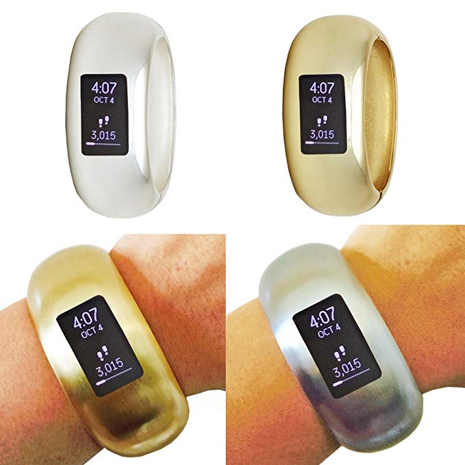 Fitbit Bangle Bracelet for Fitbit Charge 2 Fitness Activity Trackers - The EVELYN INSIGHT Bangle Bracelet for SMALL WRISTS