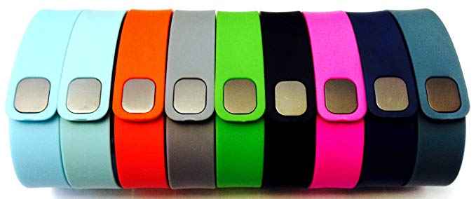 Set 9 Colors Small S 1pc Grey 1pc Teal (Blue/Green) 1pc Purple/Pink 1pc Red (Tangerine) 1pc Green 1pc Black 1pc Navy Blue 1pc Slate (Blue/Grey) 1pc Light Blue Replacement Bands With Clasp for Fitbit FLEX Only /No tracker/ Wireless Activity Bracelet Sport Wristband Fit Bit Flex Bracelet Sport Arm Band Armband