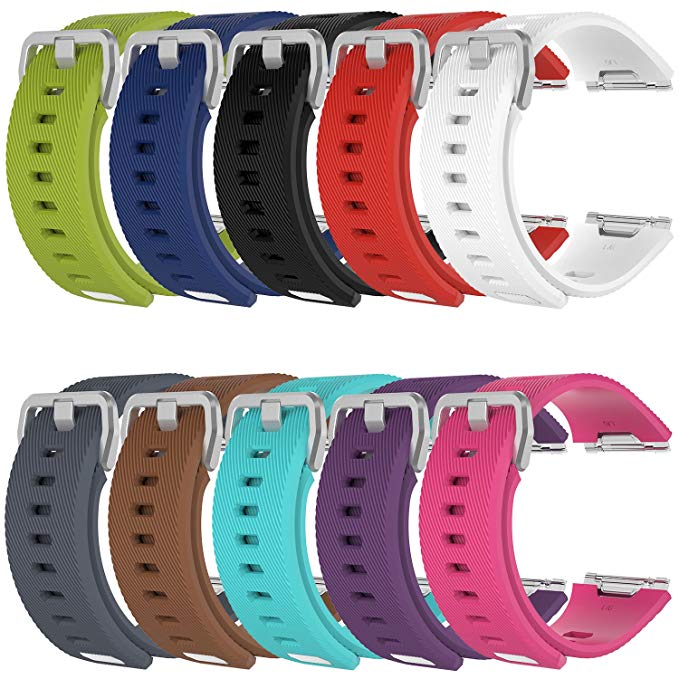 Band For Fitbit Ionic, HWHMH TPU Sport Straps Accessory Replacement for Fitbit Ionic Smart Fitness Watch Large and Small