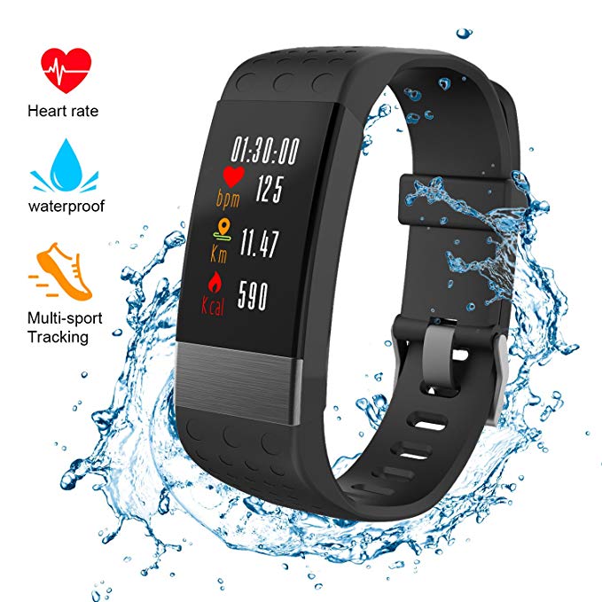 NickSea Fitness Tracker, Heart Rate Monitor Color Screen Smart Watch With Sleep Monitor, Step Counter, Message Reminder, IP67 Waterproof Activity Tracker for Android＆iOS Smart Phone