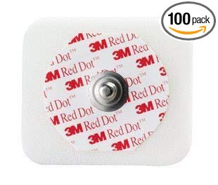 3M 2560 Red Dot Multi-Purpose Monitoring Electrode - Bag of 100