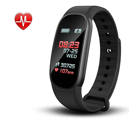 Career M Fitness Tracker Activity Watch Heart Rate Monitors Sleep Monitoring Bracelet Wristband Pedometer for Android iOS