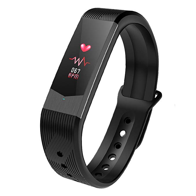 Bozlun Fitness Tracker Color Screen, Smart Watch Activity Tracker with Heart Rate Blood Pressure Monitor, Waterproof Activity Tracker Smartband Sleep Monitor Pedometer For IOS Android