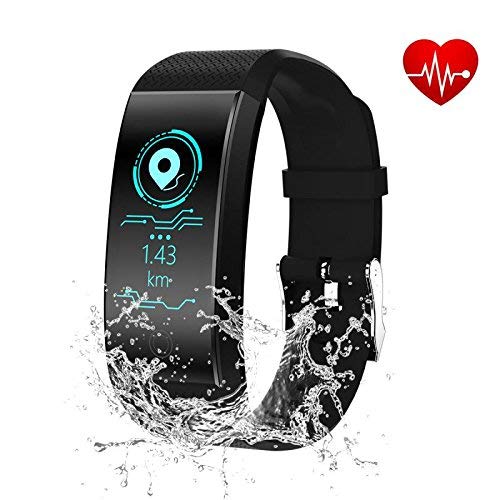 Rainboworld Fitness Tracker,Smart Bracelet HD Color Display Activity Tracker IP67 Water Resistant Smart Watch Heart Rate Blood Pressure Monitor Bluetooth Smart Pedometer Wristband Bracelet