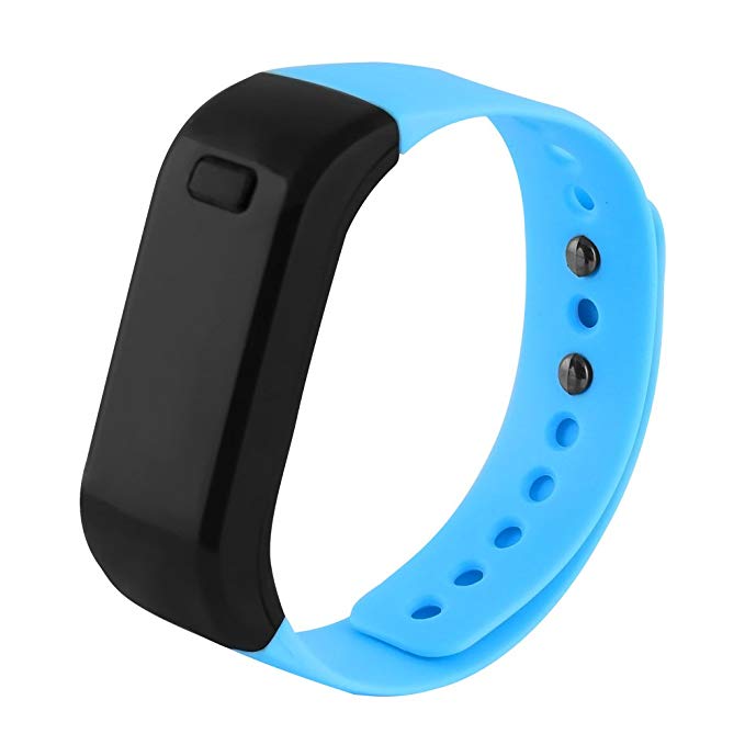 Santopian Waterproof Fitness and Health Tracker, Exercise Function, Calories Record,Blue