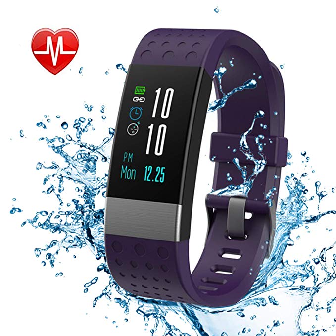 Smart Watch, Fitness Activity Tracker Watch Color Screen with Heart Rate Monitor, Step Counter, Sleep Monitor, IP67 Waterproof Pedometer Watch for Kids Women and Men Gift