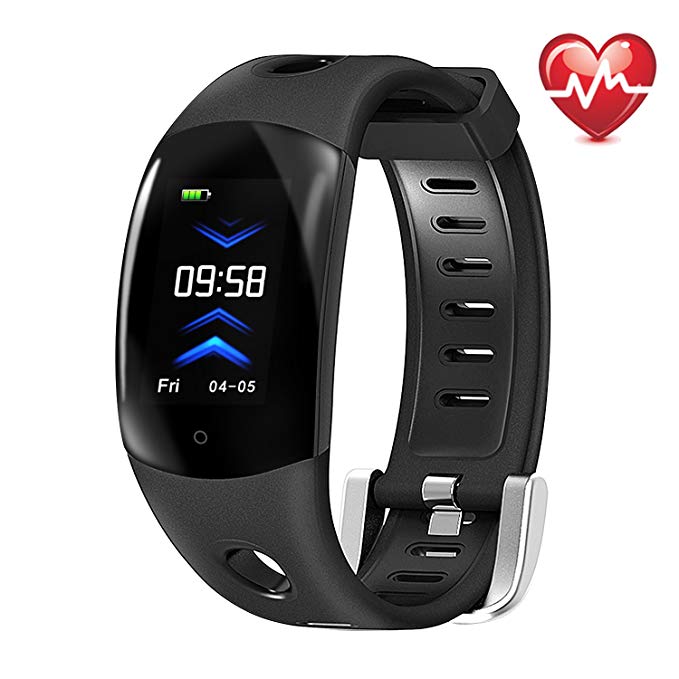 HOT TEEN Fitness Tracker Health Monitor Watch Heart Rate Monitoring IP68 Waterproof Smart Wristband Multiple Sports Modes Remote Camera Pedometer Sleep Monitor for Kids Women Men