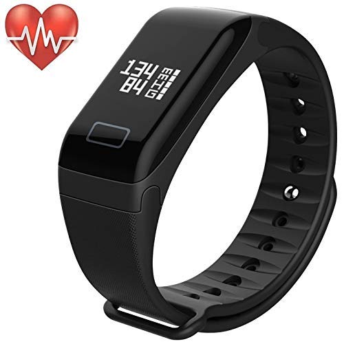 L8star Fitness Tracker with Heart Rate Blood Pressure Monitor Real-Time Pedometer Calorie Counter Sport Activity Tracker Sleep Monitoring Sedentary and Call Reminder for iOS and Android