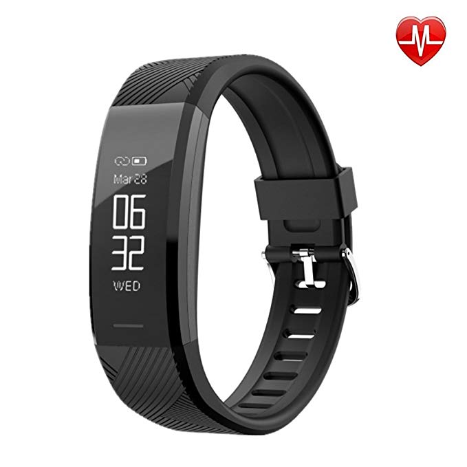 Fitness Tracker, Tuoliwei Activity Tracker with Heart Rate Monitor Watch, IP67 Waterproof Smart Band with Step Counter Pedometer Watch for Kids Women Men