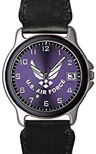 Aqua Force Air Force Frontier Watch with 38mm Face and Nylon/Leather Band