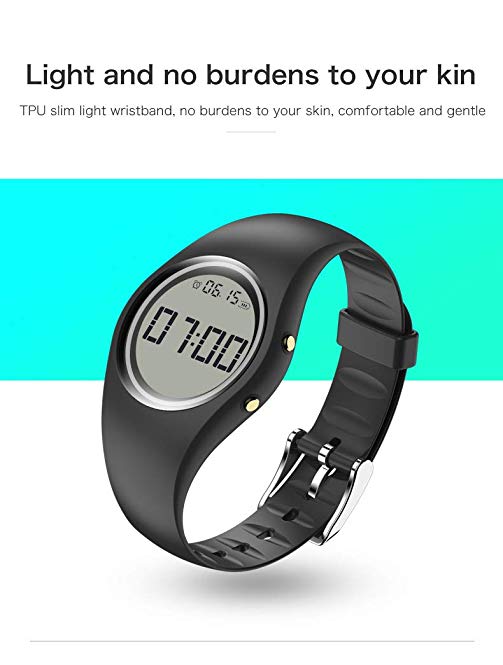 Good voice Fitness Tracker Smart Watch Non-Bluetooth Pedometer Bracelet Smart Sport Bracelet with Timer Step Calories Counter Distance Time/Date Vibration Alarm for Walking Kids Women Men