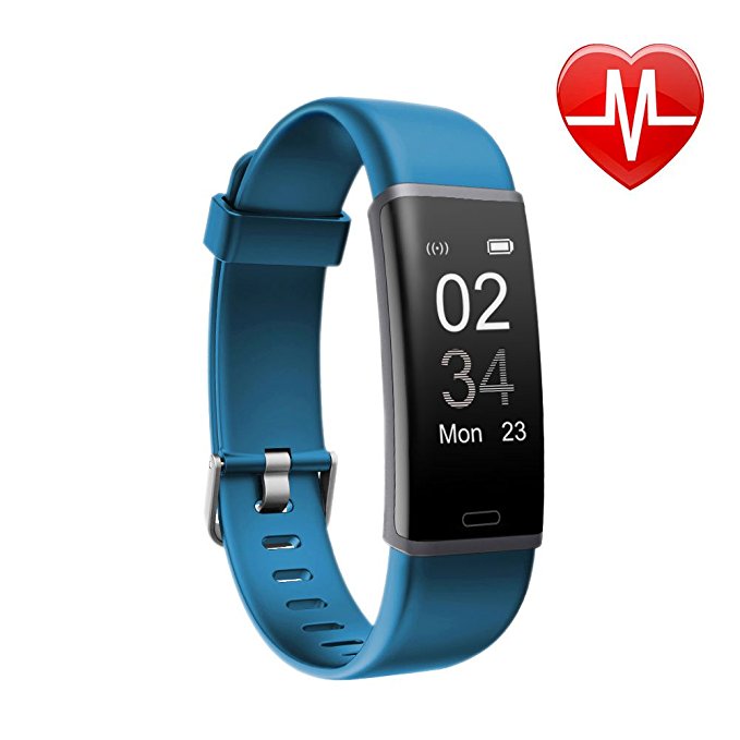 Letsfit Fitness Tracker HR, Activity Tracker with Heart Rate Monitor Watch, IP67 Waterproof Smart Bracelet with Step Counter Pedometer Watch for Kids Women Men