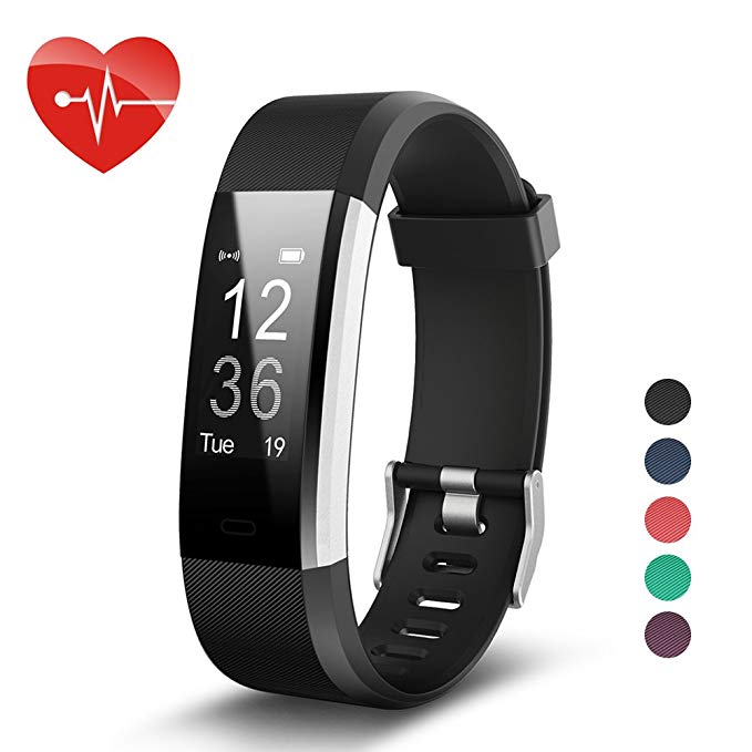 007plus Fitness Tracker HR, ID115 Plus Activity Tracker with Heart Rate Monitor, IP67 Waterproof Smart Watch with Step Counter Calorie Counter Sleep Monitor Pedometer Watch for Kids Women Man