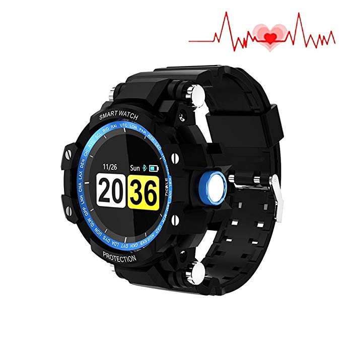 Fitness Tracker Watch,Game Play Smart Watch Color Screen, Long Endurance Waterproof Sleep & Blood Pressure Oxygen Monitor Calorie/Step Counter , Bluetooth Wristband for Women Men Kids (COOL BLACK)