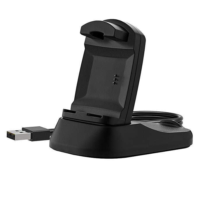 Cablor Charger Dock for Fitbit Ionic, USB Charging Stand Accessories Charging Dock Station Cradle Holder with Cable for Fitbit Ionic Smart Watch