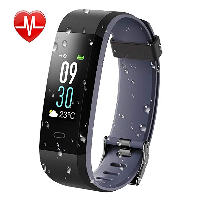 KARSEEN Fitness Tracker, Activity Tracker IP68 Waterproof Fitness Watch Heart Rate Monitor Colorful OLED Screen Smart Watch With Sleep Monitor Step Counter Rminder Pedometer for Android＆iOS