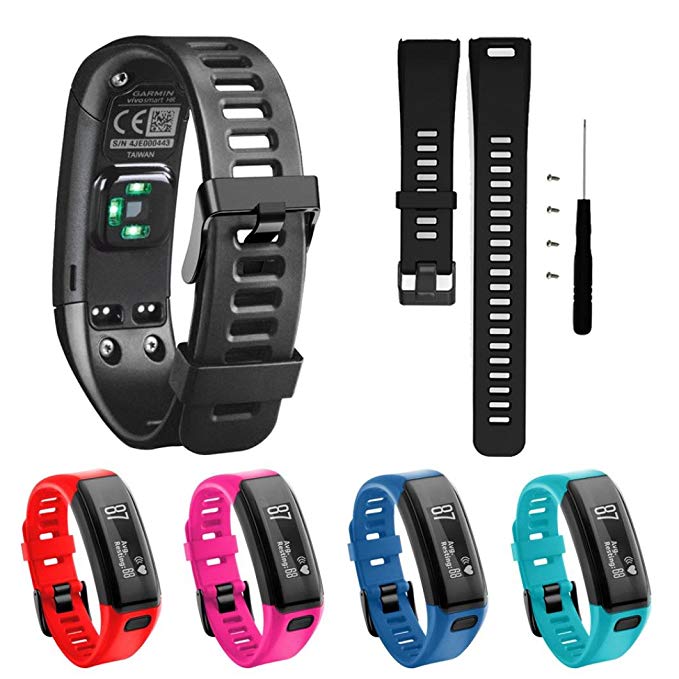 For Garmin Vivosmart HR Band, Giantyu Fashion Soft Silicone Watch Bands Sport Bands Replacement Straps WristBand Accessories for Garmin Vivosmart HR