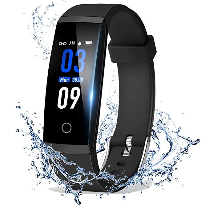 DoSmarter Fitness Tracker, Color Screen Activity Health Tracker Heart Rate Blood Pressure Monitor, Waterproof Smart Pedometer Watch Band Step Calories Counter Kids Woman Man