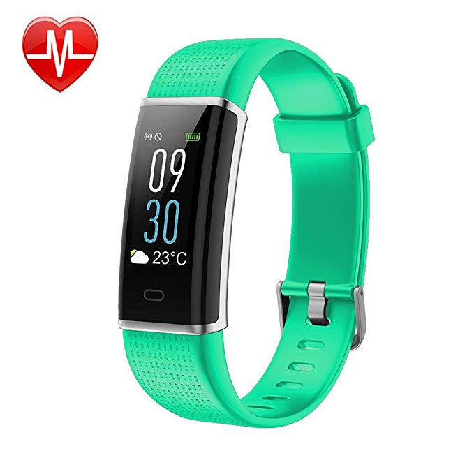 KARSEEN Fitness Tracker, Activity Tracker Fitness Watch Heart Rate Monitor Colorful OLED Screen Smart Watch With Sleep Monitor, Step Counter, IP68 Waterproof Pedometer for Android＆iOS Phone